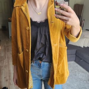 Vintage Corduroy Jacket - Yellow
